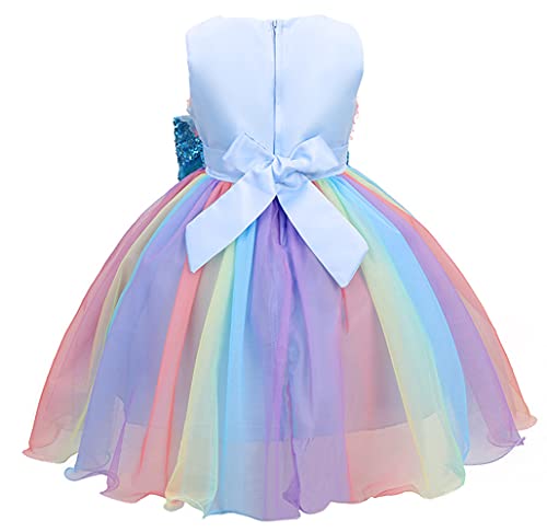 LZH Vestito da Principessa per Bambina, Fiocco di