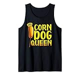 Corn Dog Queen Shirt - Funny Corndog Hot Dog Sausage Stick Tank Top