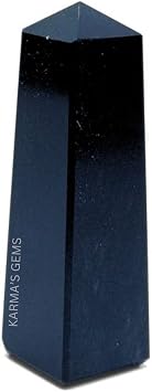 Black Obsidian, Crystal Towers, Natural Healing, Obelisk, Reiki Healing, Crystal Grid, Single Point, Reiki Chakra, Meditation Therapy, Crystal Wands, Crystal Points, 3-4 Inch, 4 Faceted, Karmas Gems