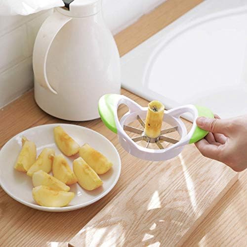 ARSUK Apple Slicer - 3 in 1 Corer Cutter and Peeler with 8 Stainless Steel Blade - Core Remover Tool & Press Machine - Fruit Cut Decore Cutters Corers Slices