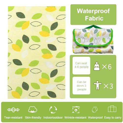 Picknickdecke Wasserdicht,Stranddecke Wasserdicht,Stranddecke Sandfrei,Campingdecke Outdoor,Picnic Blanket,Picknickdecke Ultraleicht,Mini Strandmatte für Strand,Picknick,Camping,Wandern,100×150CM