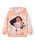 Disney Princess Moana Hoodie Sweatshirt Toddler Girls Cute Graphic Pullover Tops Kids Comfort Clothes for Birthday Gift Party Casual Outfit 4-5T