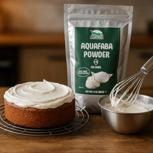 Saheli Aquafaba Powder (10.6oz) | Vegan & Plant Based Egg Substitute & Cocktail Foaming | Replaces 120 Eggs