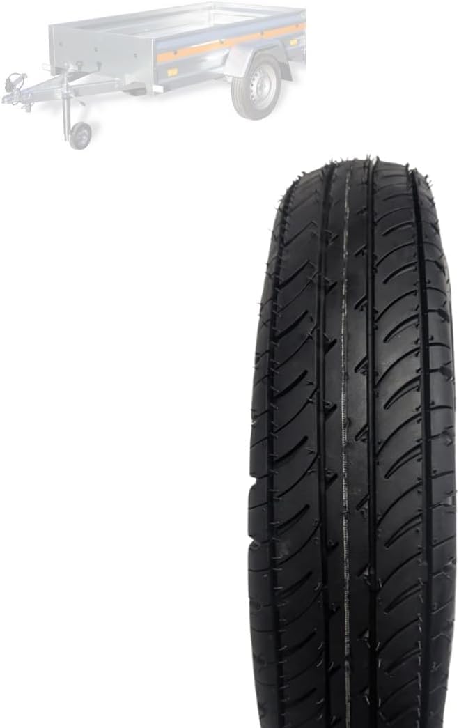 2 Pneumatici 4.00 – 10 + Camere Pneumatici Rinforzati 4 PR TUBE TYPE per ruote Carrello Appendice Rimorchio Barca Gomme 60J