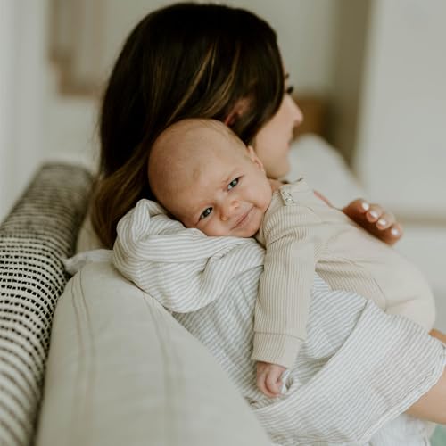 Image of Little Unicorn 100% Certified Natural Organic Cotton Muslin Swaddle Blanket 2 Pack | Giftable Set of 2 swaddles (Sage Suns)