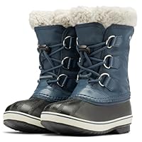 Sorel Youth Unisex Yoot PAC Nylon Waterproof Boots, Uniform Blue, Black, 3 Little Kid