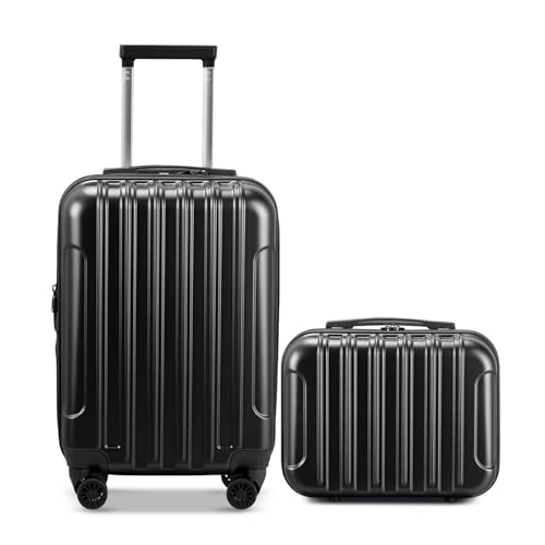 LEADZM Set de 2 Valises de Voyage avec Vanity Case,...