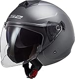 LS2 te ofrece su casco jet OF573 - TWISTER II - SOLID MATT: Seguridad: Carcasa de policarbonato HPTT para un peso de 1100g +/- 50 EPS de densidad múltiple para una absorción de impactos optimizada Cierre de correa de barbilla rápido y eficiente