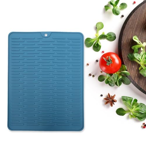 ABOOFAN Tapete De Secagem De Pratos De Silicone Para Balcão De Cozinha 40X30cm Grande Multi Uso Eco