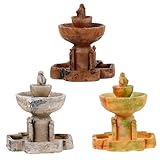 GALPADA 3 pezzi Micro Fontane Decorative in Resina per Decorazione Paesaggistica Mini Giardino Ornamentale e Realistica Piccole Fontane in Miniatura per Interni ed Esterni