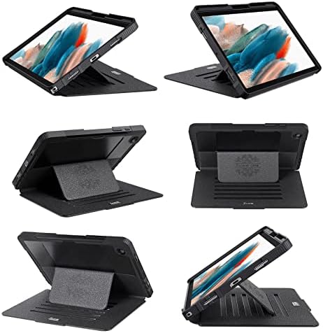 ZtotopCases Case for Samsung Galaxy Tab A8 10.5 inch 2021(SM-X200/SM-X205), Shock and Drop Case with 6 Magnetic Support Angles with Auto Sleep/Wake Function, Case for Samsung A8 Tablet, Black