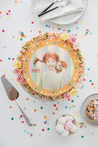 Essbarer Tortenaufleger PIPPI LANGSTRUMPF 20cm // Tortenaufleger Pippi Langstrumpf