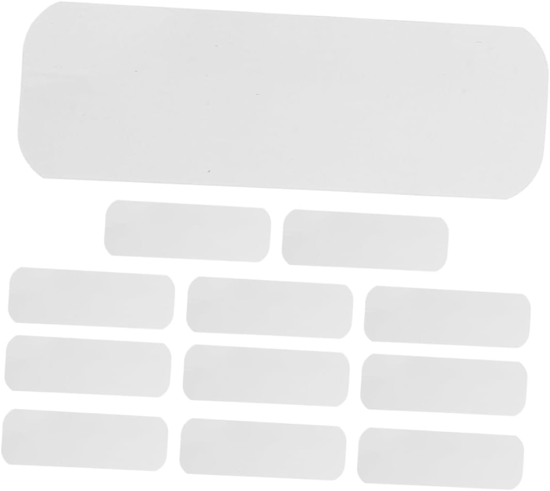 ABOOFAN 12pcs Aluminum Alloy Horizontal Blind Repair Kit Mini Replacement Slats for Home Office Blinds Tabs for Easy Repairs Matched for Discreet Fixes