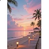 photo paysage mer montagne Facile à Peindre grâce à la Toile HD et aux Outils : Le processus de broderie diamant grand format est très simple grâce aux symboles clairs sur la toile d'impression haute transparence et aux outils multiples, inclus dans notre gamme d'accessoires.Et c'est simple à utiliser : il suffit d'utiliser le stylo et la colle pour fixer les diamants correspondants dans la bonne position