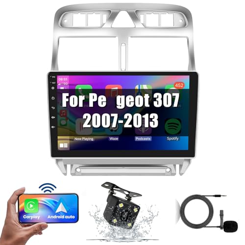 Radio multimedia Android 13 HiFi para Peugeot 307, conectividad premium 5G-WiFi