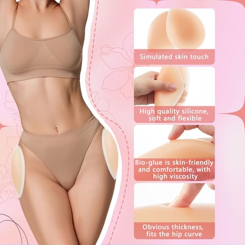 Silicone Hip Dip Pads Shapewear Butt Pads for Women Hip Dip Corrector for Crossdressers Underwear3