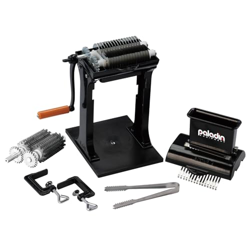 Paladin Equipment Meat Tenderizer Tool Manual Machine Jerky Slicer, 2 Set of Stainless Steel Blades, Tenderizing Blades and Jerky Slicer Blades, for Beef and Chicken, Black - Thumbnail 5