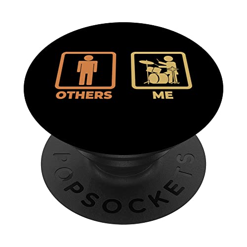 Me as a Drummer Drum Player Drum Set PopSockets Adhesive PopGrip