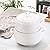 Hgjgwqh White Ceramic Round Tureen, Ceramic Soup Bowl with Lid Heat-Resistant Premium Ceramic Bowls Lid Cooking Soup for Home Kitchen Restaurant Decoration, Porcelain Serving Tureens,3L