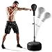 POWRX Punching Ball Boxe per Adulti e Adolescenti (Nero)