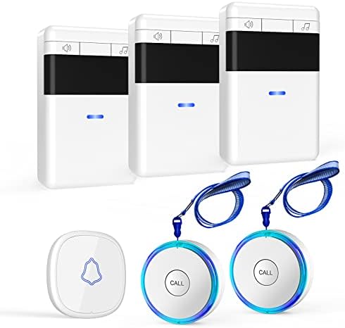 Wireless Caregiver Pager Call Button Nurse Alarm System Call Bell For Home Elderly Patient Disabled 1 Transmitter 1 Plug Receiver Best Gift P18702562 - View #4