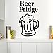 KDSMFA Butelka piwa naklejka ścienna kieliszek do wina winylowa naklejka dekoracja jadalni cytat piwo lodówka sztuka mural dekoracja lodówki zdejmowana 57 x 100 cm