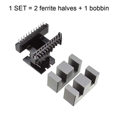 Transformer bobine ferrite coeur vertical sourcing map EE55B 1 ensembles - 3