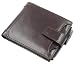 Produktbild Männer Geldbörse, TiaDoo Ausgezeichnete Retro Ultradünn Ledergeldbörse Geldbeutel Echtem Horizontale Stil Echtes Minimalistischen Bifold 13 Karten Slot Multifunktions Zip Münzfach, Braun