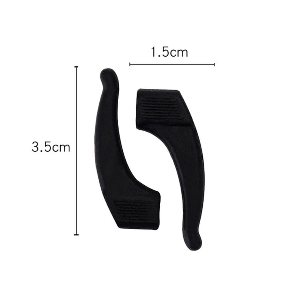 12 Paia Occhiali Ear Grip Hook in Silicone Supporti Punta Tempiale Vista Antiscivolo Gancio Ferma Occhiali in Silicone