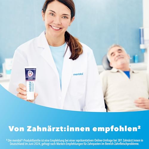 meridol Zahnpasta Parodont Expert 75 ml - Zahncreme wirkt antibakteriell und unterstützt so den natürlichen Heilungsprozess des Zahnfleisch
