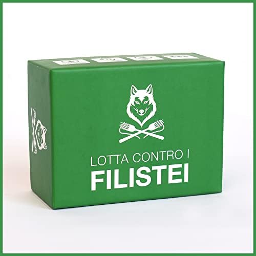 LOTTA CONTRO I FILISTEI – Il party game italiano per persone con un senso dell’umorismo nero con 400 carte per 3-10 giocatori dai 16 anni in su