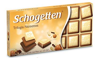 Schogetten Trilogia Noisettes White chocolate with hazelnut crisp 100g/3.52oz