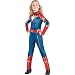 Costumes USA Light-Up Captain Marvel Halloween Costume for Girls, Superhero Jumpsuit, Medium, Dress Size 8-10