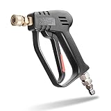 McKillans Short Pressure Washer Gun with Swivel - High Pressure Water Handle with 3/8" Male Plug and