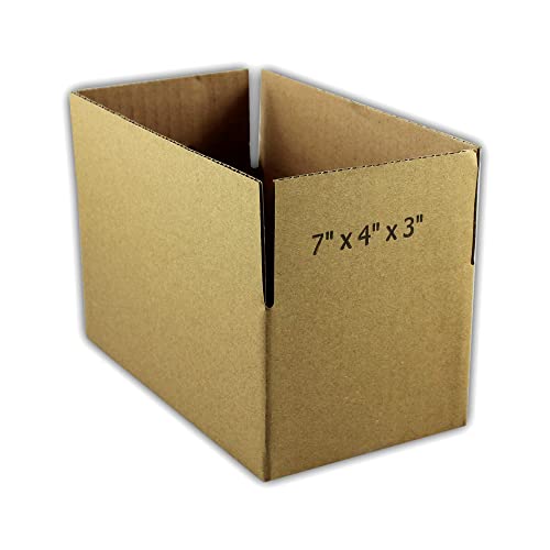 Ecoswift 7 X 4 X 3 Inch Single Wall Corrugated Cardboard Shipping Carton Packing Boxes Bundle For Moving, Mailing, Or Storage (200 Pack) #TOP1
