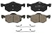 Wagner QuickStop ZD843 Ceramic Disc Pad Set Includes Pad Installation Hardware, Front
