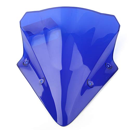 Déflecteur de vent Ninja 650 bleu réduction turbulence bulle avant moto