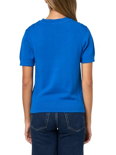Image of Nautica Women's Short Sleeve Crew Neck Cable Solid Sweater