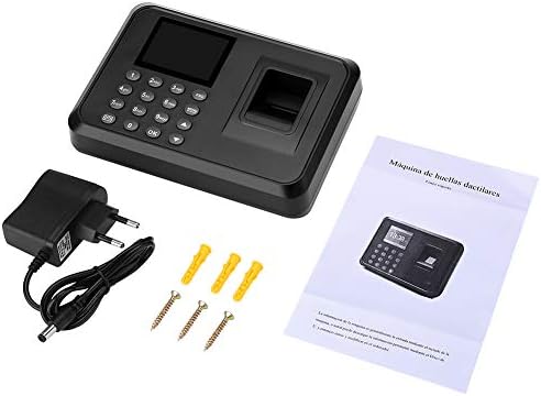 Fingerprint Attendance Machine, 2.4 TFT LCD Screen Intelligent Biometric Fingerprint Password Attendance Time Clock Recorder Employee