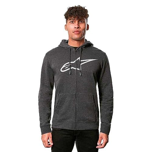 Alpinestars Ageless II Zip Fleece Hoody-Charcoal Heather/Grey-L