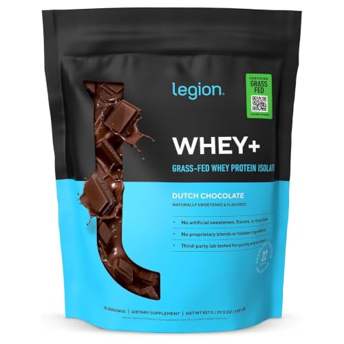 Best Protein Powders for Weight Loss and Muscle Gain For Over 50: 10 Products We Actually Tested 4 LEGION Whey+ Protein Whey Isolate from Grass Fed Cows (Chocolate, 30 Servings) - Whey Protein Isolate Powder Low Calorie, Non-GMO, Sugar Free, Lactose and Gluten Free, All Natural Protein Powder