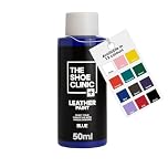 Shoe Clinic Leather Shoe Paint | Quick Drying Finish | Durable, Flexible, Scratch & Peel Resistant | Leather Paint For Customising & Painting Trainers, Sneakers & Leather Footwear (Blue 50ml)