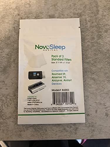 Image of AirSense 10 ClimateLineAir Tubing Standard, 2m Heated Hose and Pack of 3 Standard airsense 10 Filters by Novosleep