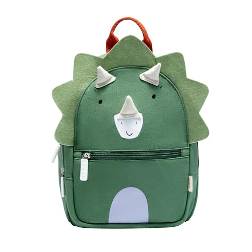 uninni Toddler Mini Backpack for Girls and Boys, Child Backpack for School and Travel, Kindergarten, Elementary, Kids Ages 2–5, Padded Back, Adjustable Straps - Dinosaur