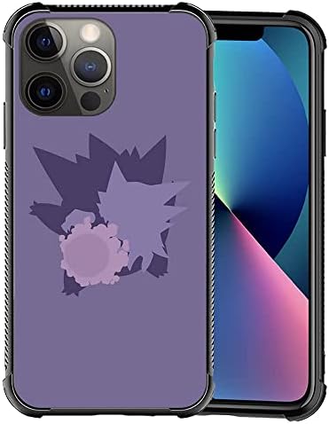 DJSOK iPhone 13 Pro Case Anime Pocket Elf Pattern for Boy Girl,Hard Glass Anti-Scratch Cover with [6ft Drop Tested] Shockproof Non-Slip TPU Soft Frame Compatible with Case iPhone 13 Pro-6.1inch