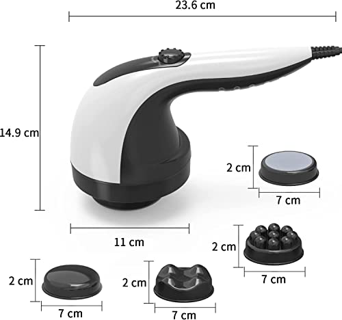 Helining Anti Cellulite Massagegerät Elektrisch Handmassagegeräte Cellulite Massage mit 4 Austauschbaren Aufsätzen für Nacken Schulter Taille Abdomen Gesäß Beine Cellulite-Massage - Image 7