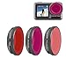 Produktbild Osmo Action Kamera-Filters, Unterwasser Tauch-Filters Kompatibel mit DJI Osmo Action Kamera, Farbkorrekturfilters Dreifach-Set