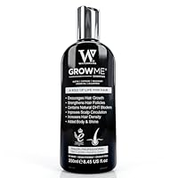 Grow Me Haarwachstums-Shampoo – nicht nur ein Koffein-Shampoo, wir enthalten Biotin, Arganöl, Rosmarin, Niacinamid. Haarverdichtungsbehandlung für Frauen und Männer mit fortschreitender Ausdünnung.