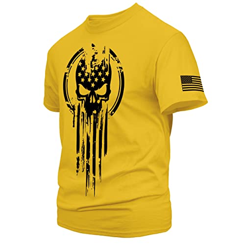 Dion Wear American Warrior Short Sleeve Men's T-Shirt, Daisy, X-Large #TOP1