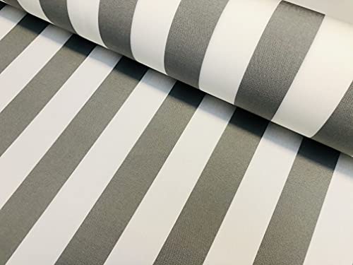 Tissu Dralon intérieur extérieur gris rideau terrasse largeur 160